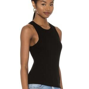 Revolve Citizens of Humanity Women’s Size L Isabel Black Rib Cotton Tank $98